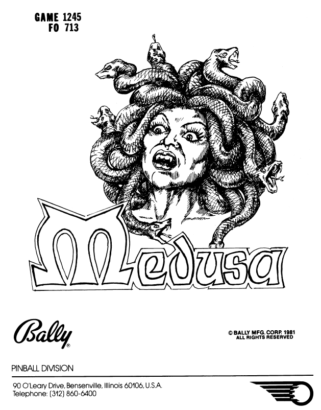 MEDUSA (Bally) Manual & Schematic FO-713
