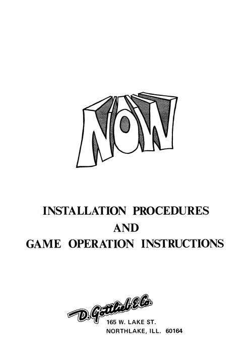 NOW (Gottlieb) Manual & Schematic