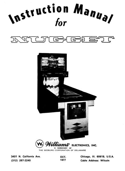 NUGGET Shuffle (United) Manual & Schem