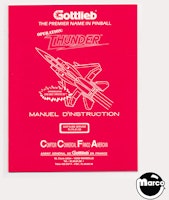 OPERATION THUNDER (Gottlieb) Manual FRENCH