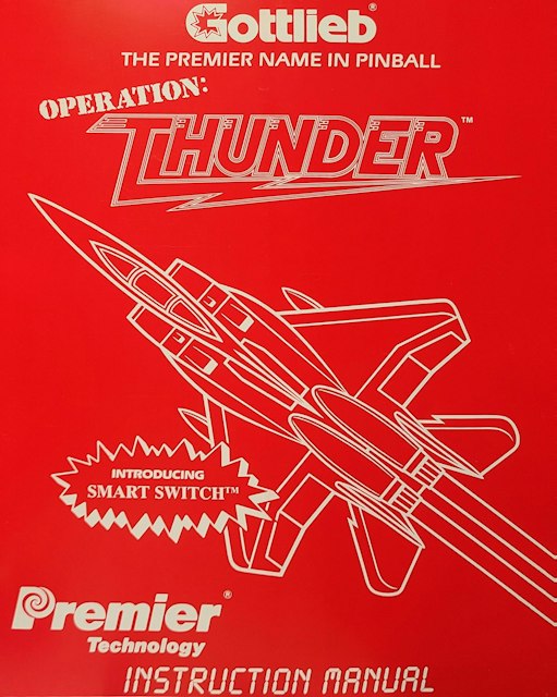 OPERATION THUNDER (Gottlieb) Manual