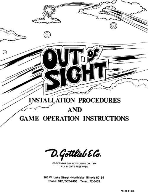 OUT OF SIGHT (Gottlieb) Manual