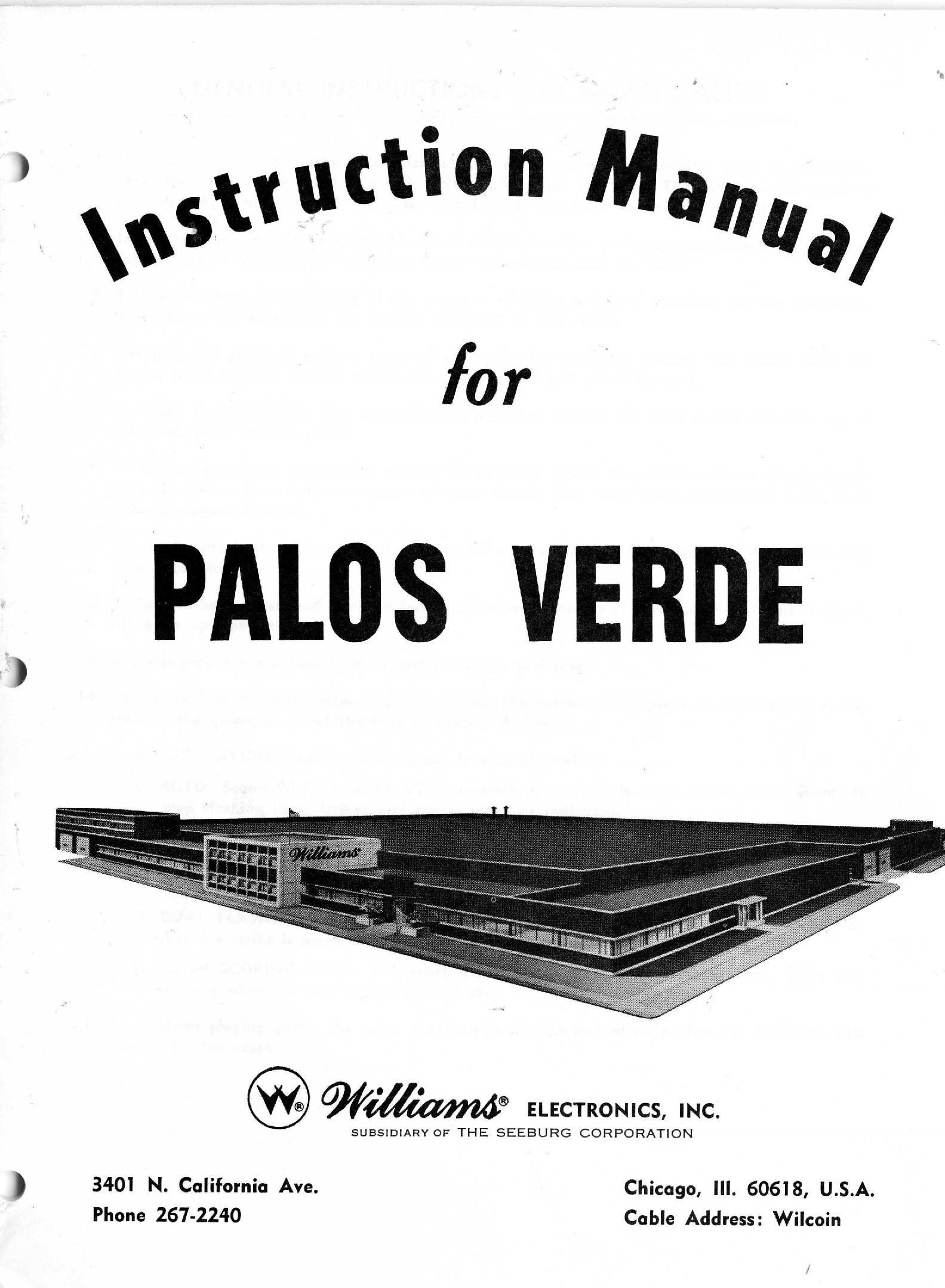 PALOS VERDE (United) Manual