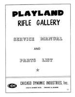 PLAYLAND RIFLE GALLERY (CCM) Manual