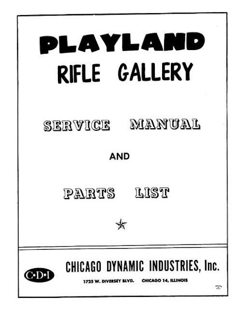 PLAYLAND RIFLE GALLERY (CCM) Manual