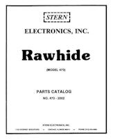 RAWHIDE (Stern) Parts Catalog & Schematic