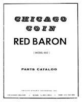 RED BARON (Chicago Coin) Manual & Sch.