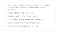 RED BARON (Chicago Coin) Score Cards