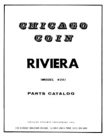 RIVIERA Pinball (Chicago Coin) Manual & Schematic