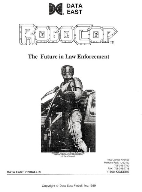 ROBOCOP (Data East) Manual 780-5006-00