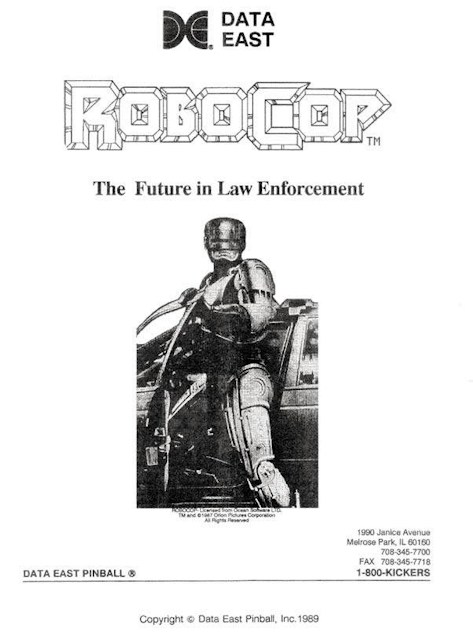 ROBOCOP (Data East) Manual 780-5006-00