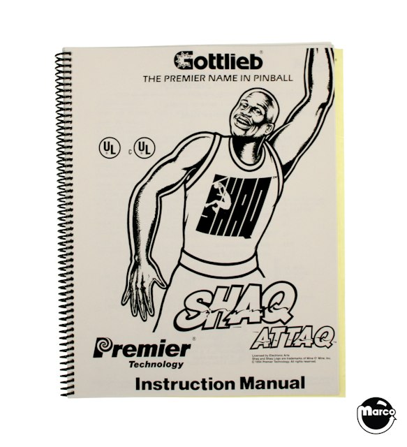 SHAQ ATTAQ (Gottlieb) Manual & Schematic