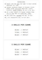 SKY RIDER (Chicago Coin) Score Cards