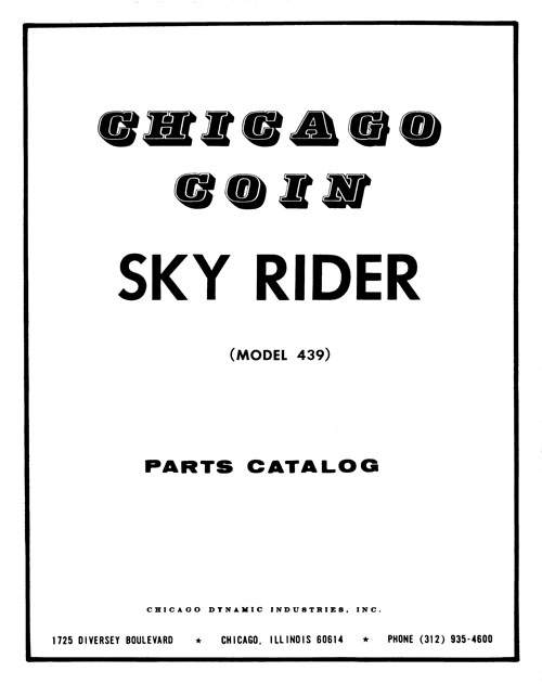 SKY RIDER (Chicago Coin) Manual