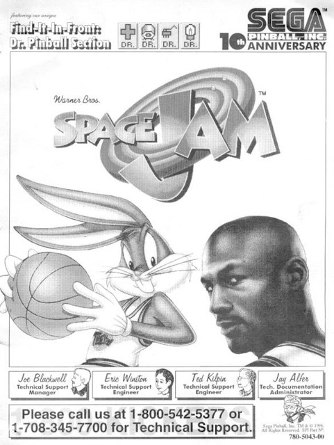 SPACE JAM (Sega) Manual