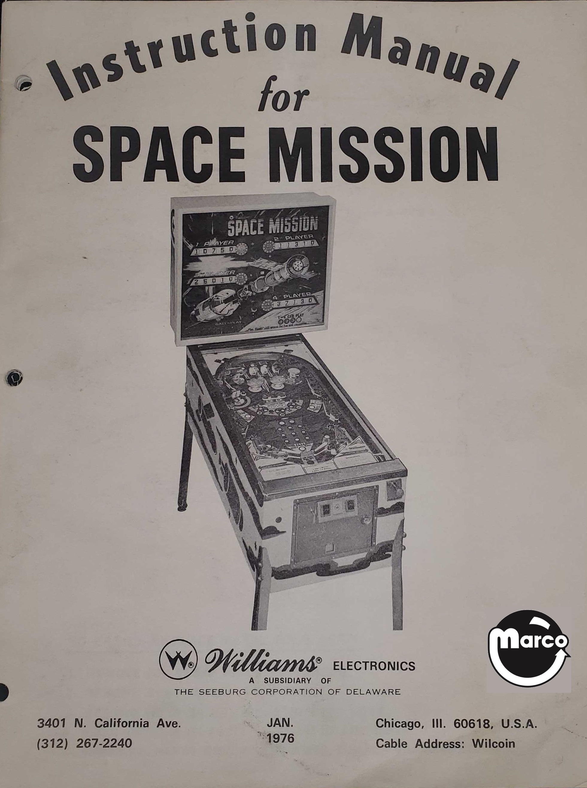 SPACE MISSION (Williams) Manual