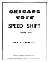 SPEED SHIFT (Chicago Coin) Manual +