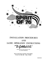 SPIRIT OF 76 (Gottlieb) Manual / Schematic