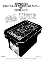 STAR BATTLE (Coffee Mat) Manual/Schem.