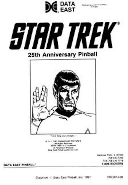 STAR TREK 25th (DE) Manual Reprint