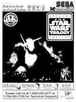 STAR WARS TRILOGY (Sega) Manual - Reprint