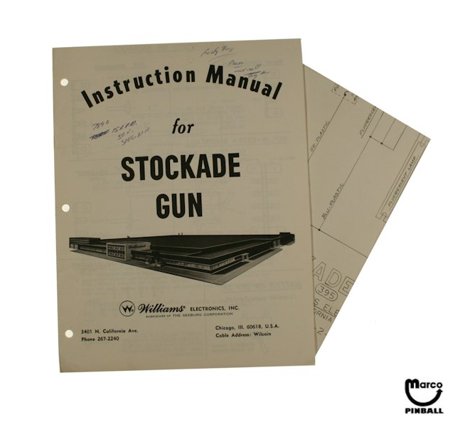 STOCKADE GUN (Williams) Manual & Schem