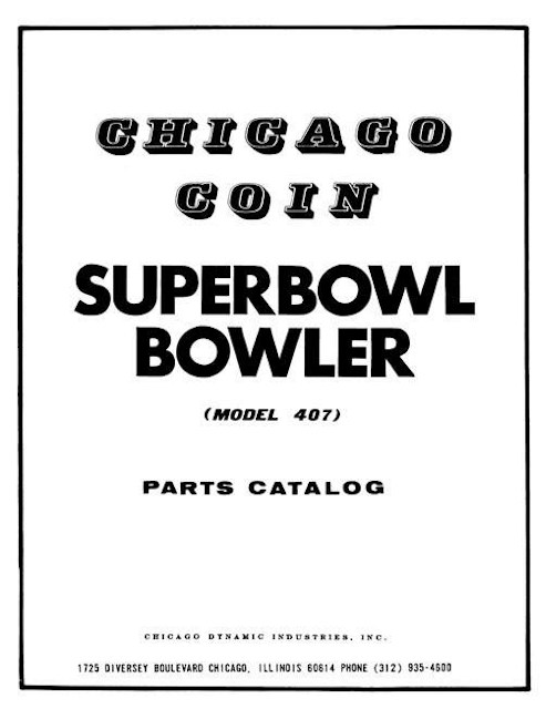 SUPERBOWL BOWLER (Chicago Coin) Manual
