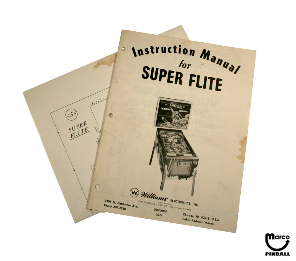 SUPER FLITE (Williams) Manual & Schem.