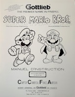 SUPER MARIO BROS (Gottlieb) Manual FRENCH