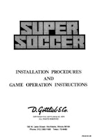 SUPER SOCCER (Gottlieb) Manual & Schematic
