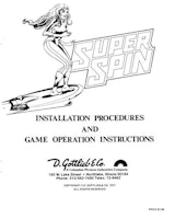SUPER SPIN (Gottlieb) Manual & Schematic