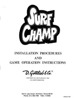 SURF CHAMP (Gottlieb) Manual & Schematic