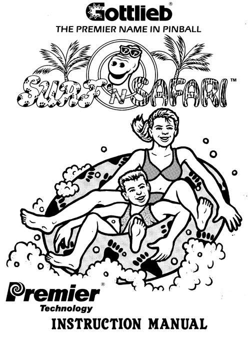 SURF N SAFARI (Gottlieb) Manual