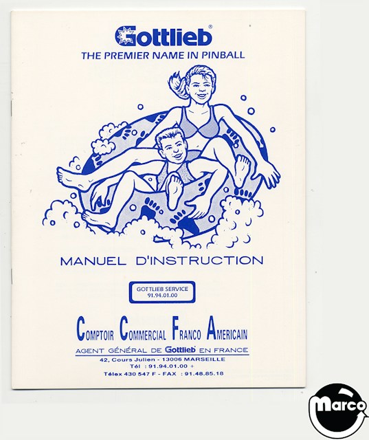 SURF N SAFARI (Gottlieb) Manual FRENCH