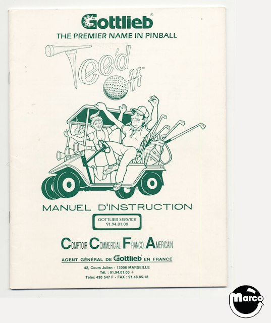 TEED OFF (Gottlieb) Manual FRENCH