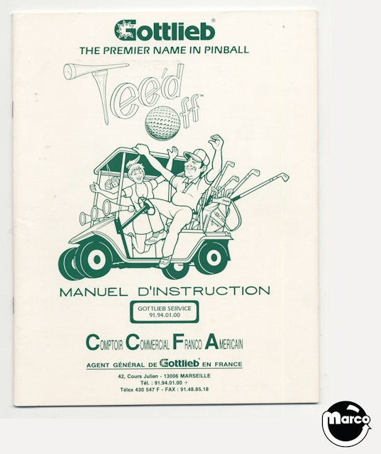 TEED OFF (Gottlieb) Manual FRENCH