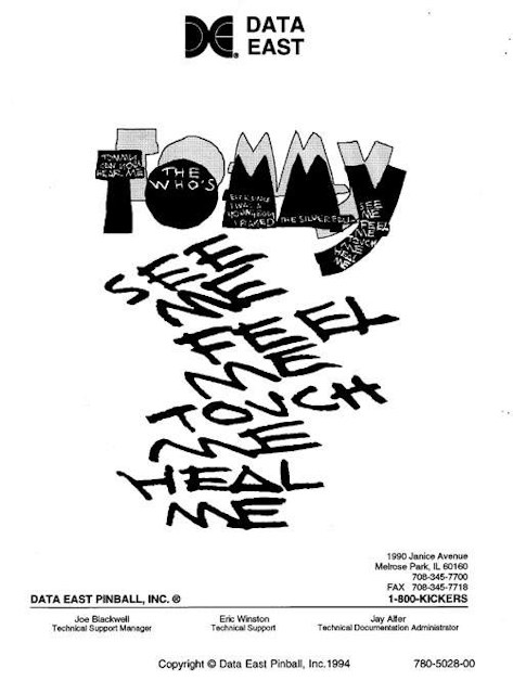 TOMMY (Data East) Manual