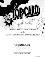 TOP CARD (Gottlieb) Manual & Schematic