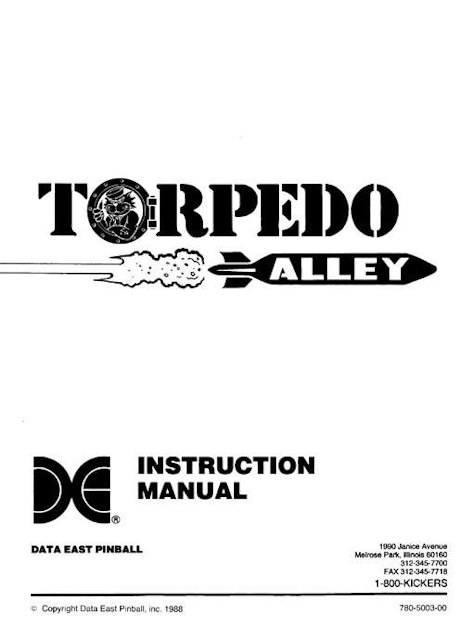 TORPEDO ALLEY (Data East) Manual