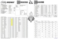 DUNGEONS & DRAGONS (Bally) Backbox Tech Chart