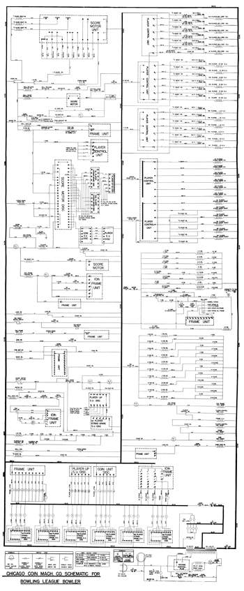 BOWLING LEAGUE (Chicago Coin) Schematic