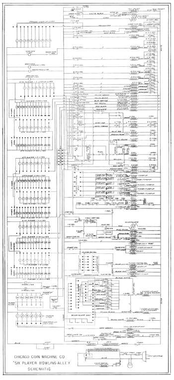 SIX PLAYER BOWLING ALLEY (CCM) Schematic