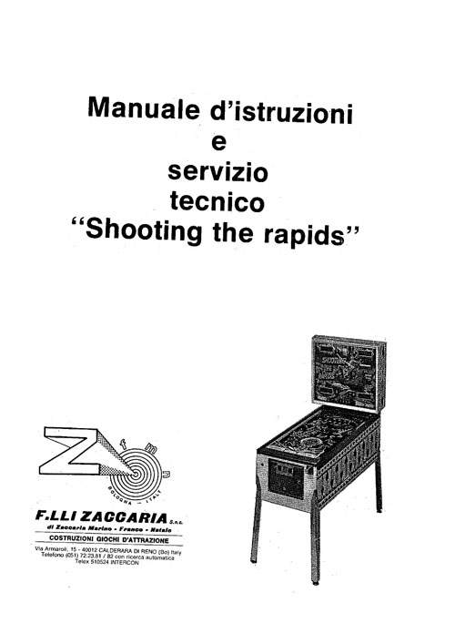 SHOOTING THE RAPIDS (Zaccaria) Manual