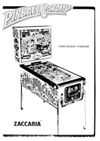 PINBALL CHAMP (Zaccaria) Manual set