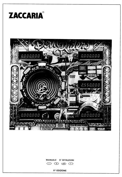 DEVIL RIDERS (Zaccaria) Manual & Schem