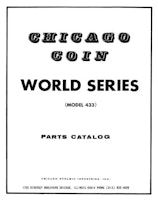 WORLD SERIES (Chicago Coin) Manual/Schem