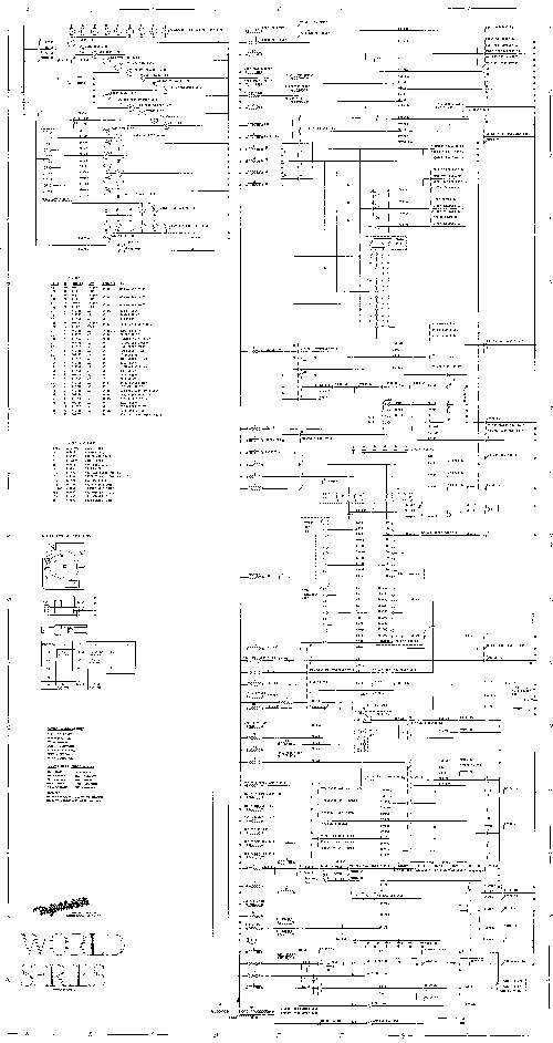 WORLD SERIES (Gottlieb) Schematic