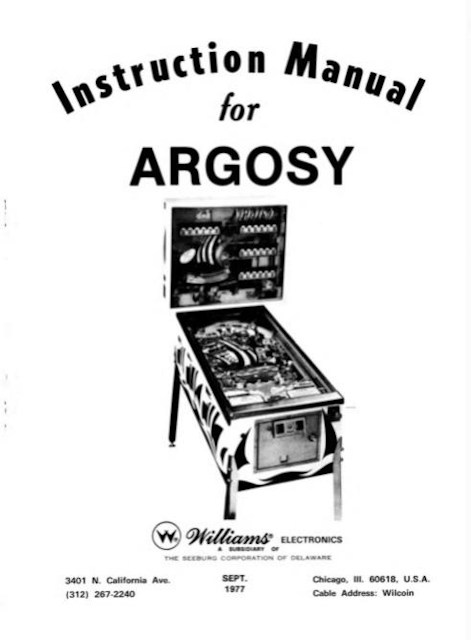ARGOSY (Williams) Manual and Schematic