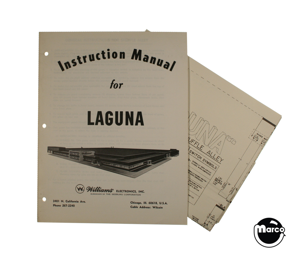 LAGUNA Shuffle (Williams) Schematic and Manual
