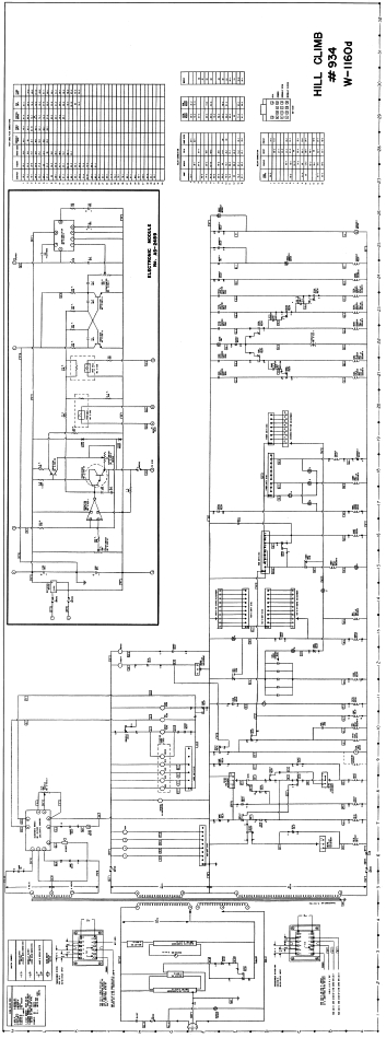 HILL CLIMB (Bally) Schematic